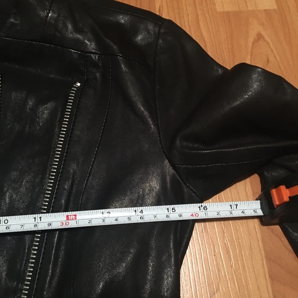 All Saints Arlo Leather Jacket US 0 - Picture 5 of 12